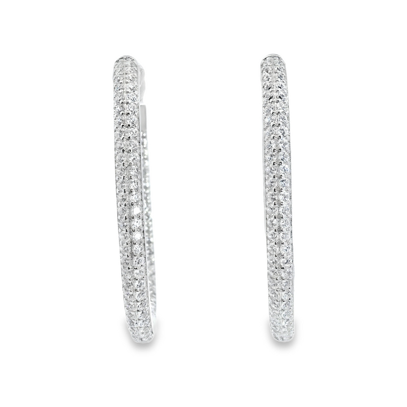 Sterling Silver  CZ Earrings
