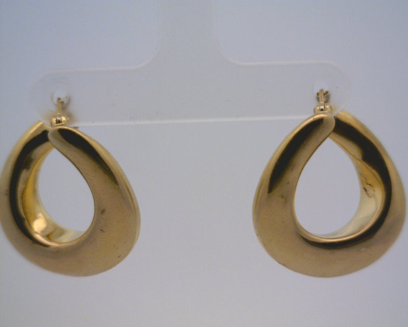 14K YG Hoop Earrings