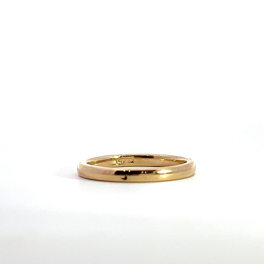 14K YG Wedding Band