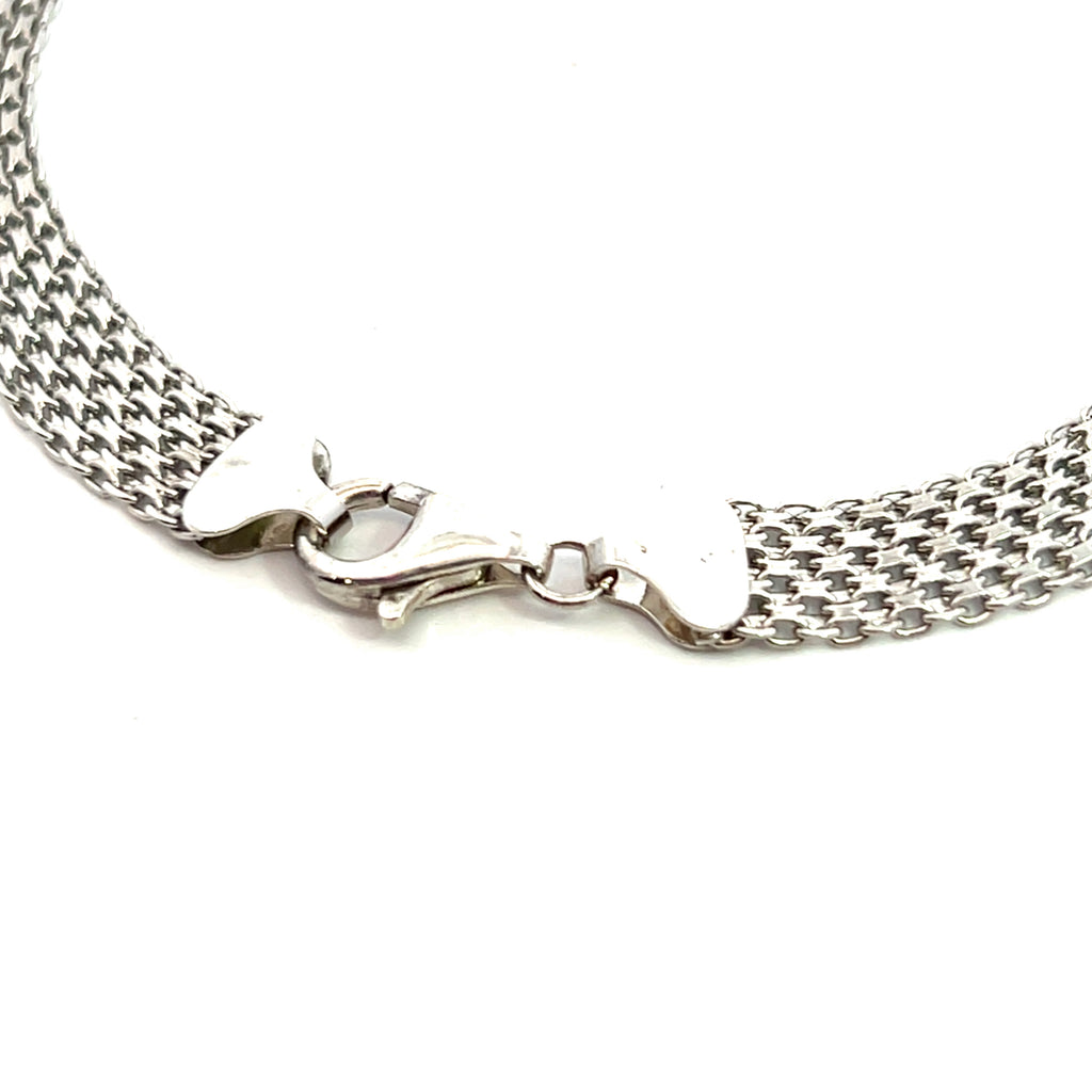 Sterling Silver Mesh Style Bracelet 8"