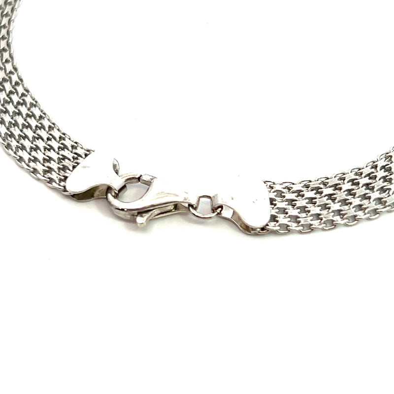Sterling Silver Mesh Style Bracelet 8"
