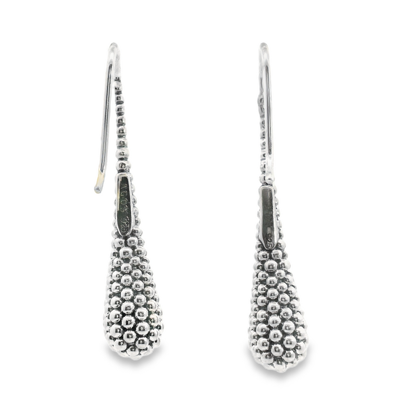 Sterling Silver Lagos Drop Beaded Earrings