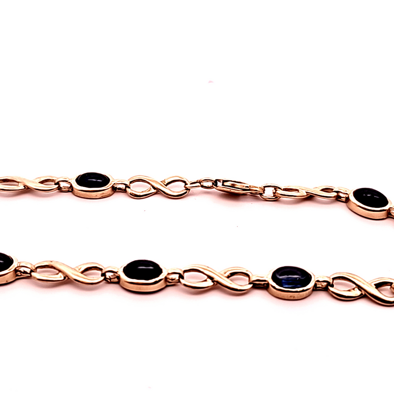 14K YG Sapphire Bracelet