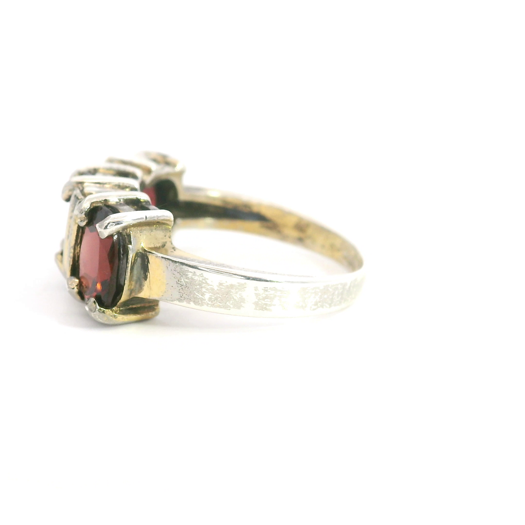 Sterling Silver Garnet Ring