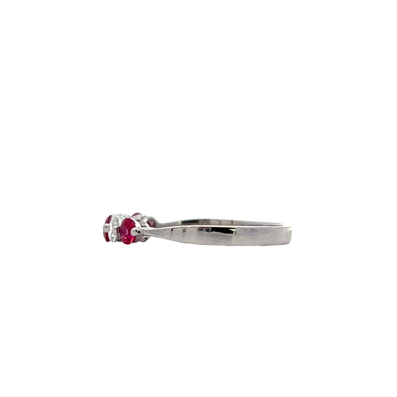 14K WG Ruby & Diamond Ring