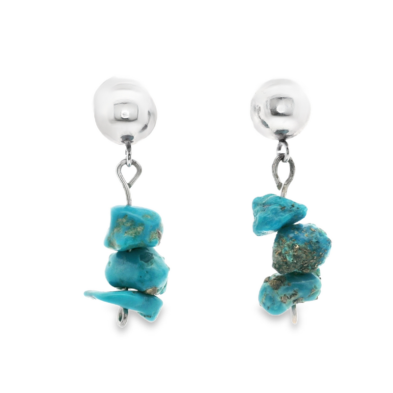 Sterling Silver Turquoise Dangle Earrings