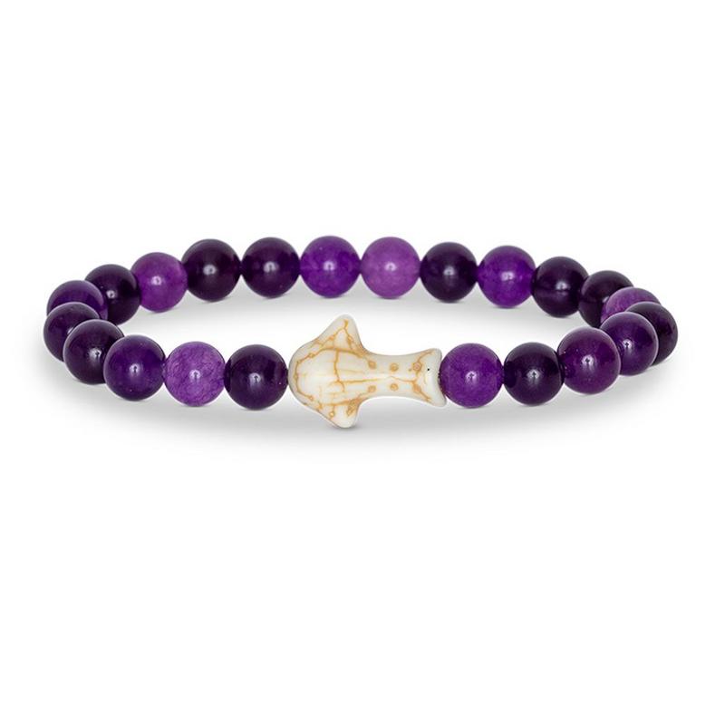 Whale Shark Tracking Bracelet in Deep Purple