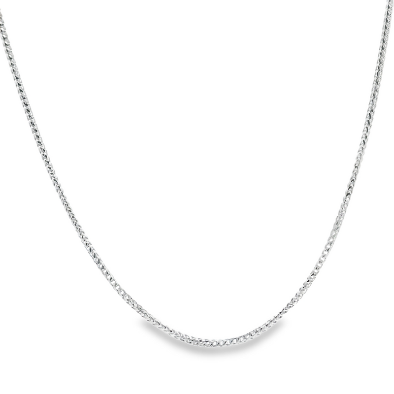 10K WG Diamond Cut Wheat Chain 16