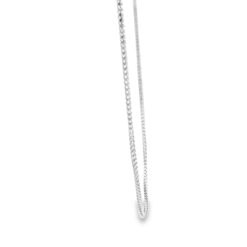 10K WG Diamond Cut Wheat Chain 16"