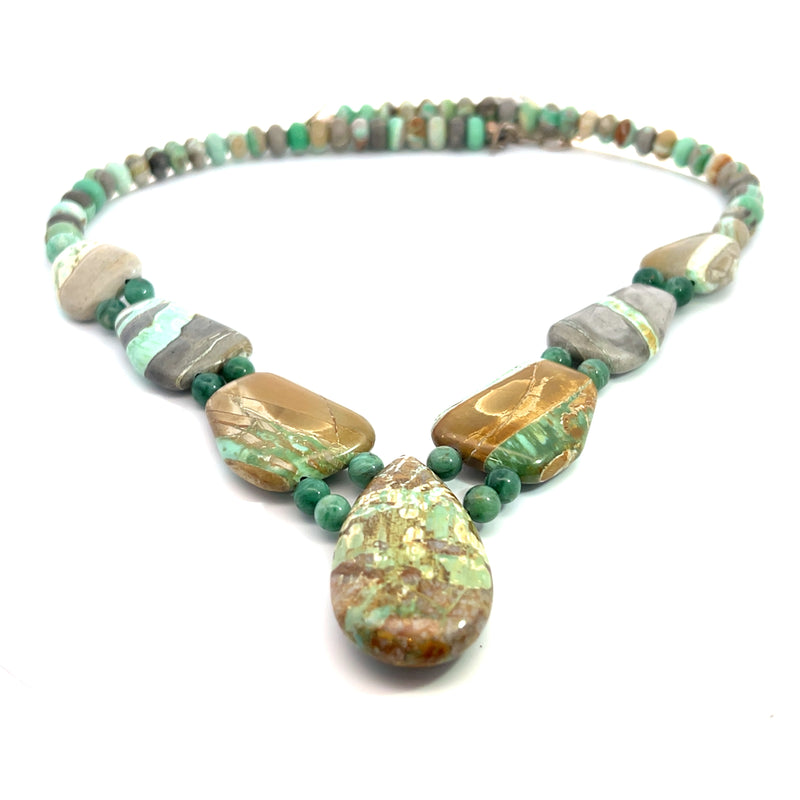 Jay King Multi Color Boulder Varisite Necklae
