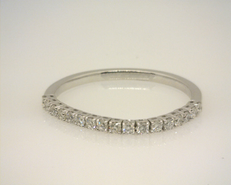 14K WG Flexible Diamond Stack band 0.21 CT TW