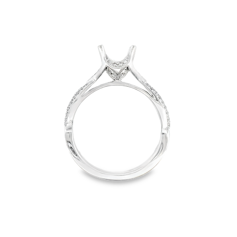 14K WG DIAMOND TWIST MOUNT