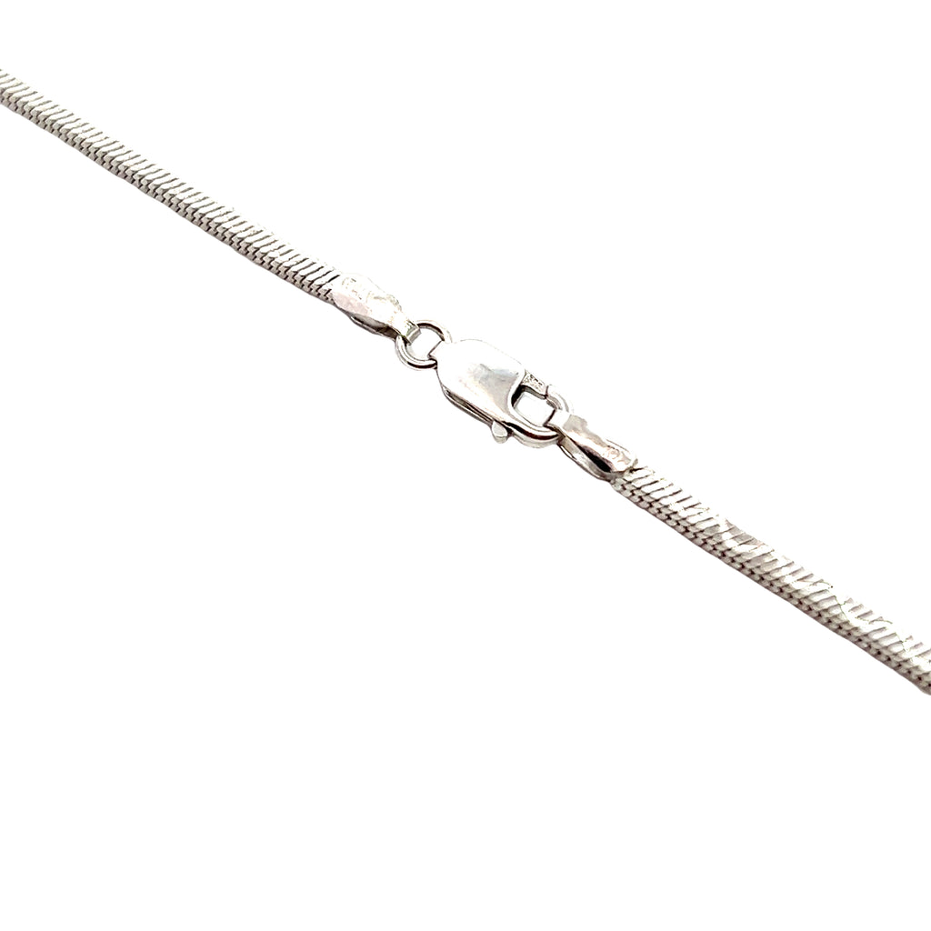 14K WG Square Snake Chain 20"