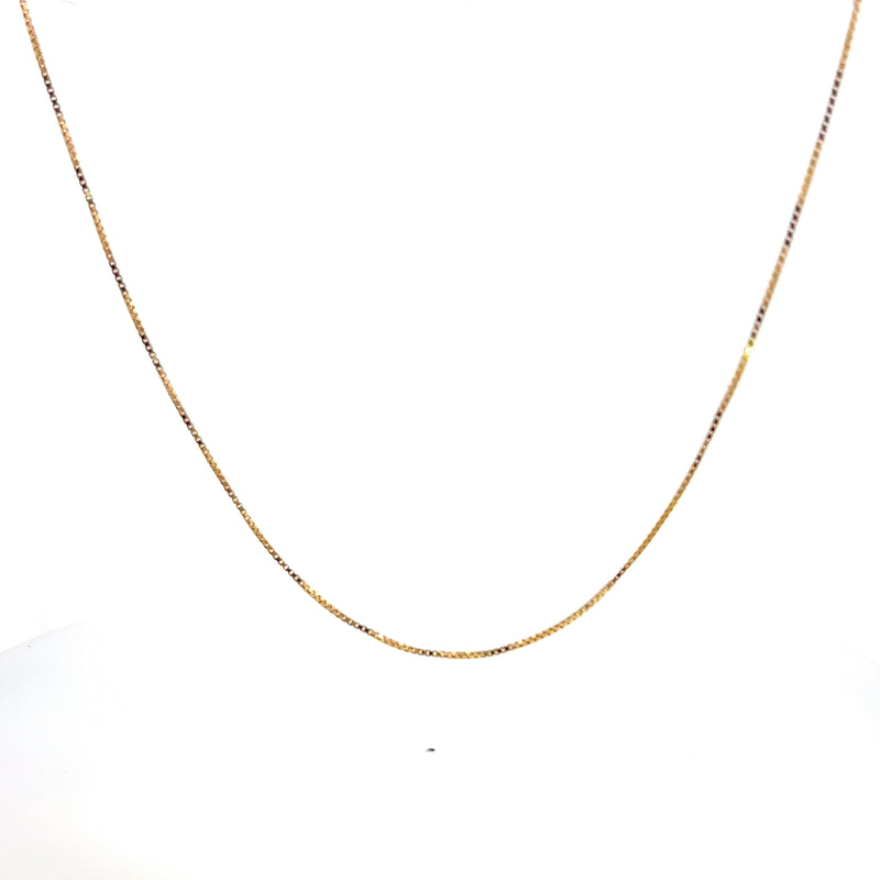 14K YG Box Chain