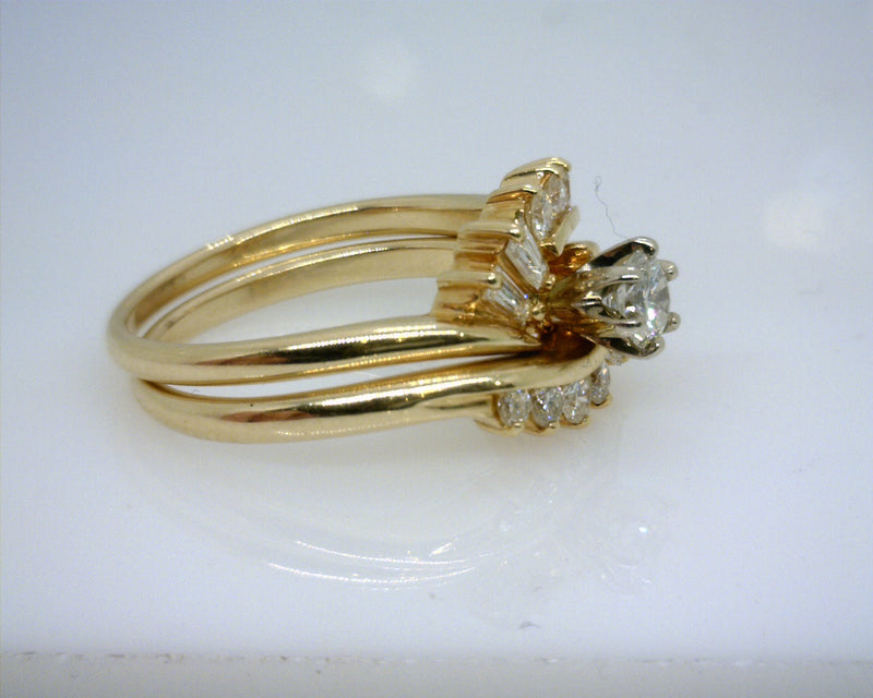 14K YG Diamond Ring