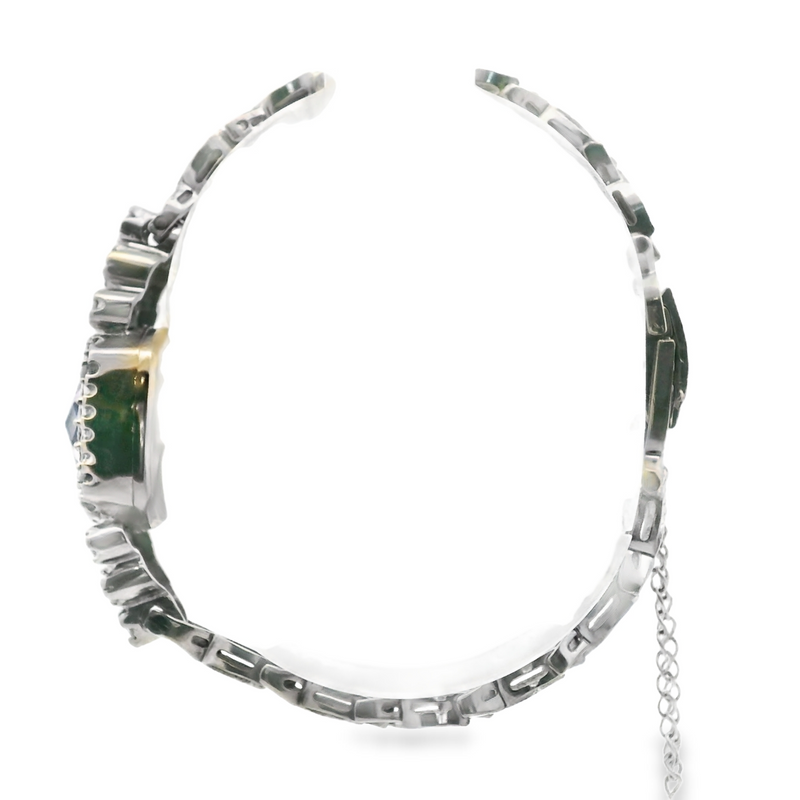 14K WG Rose de France Quartz & Diamond Bracelet