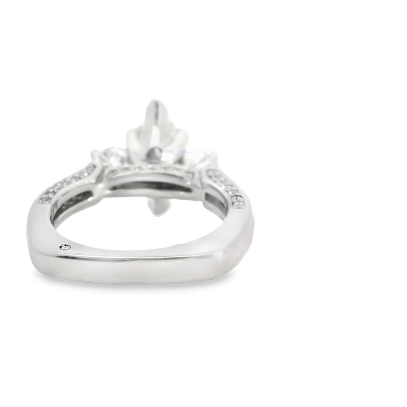 A. Jaffe Platinum Diamond Engagement Ring