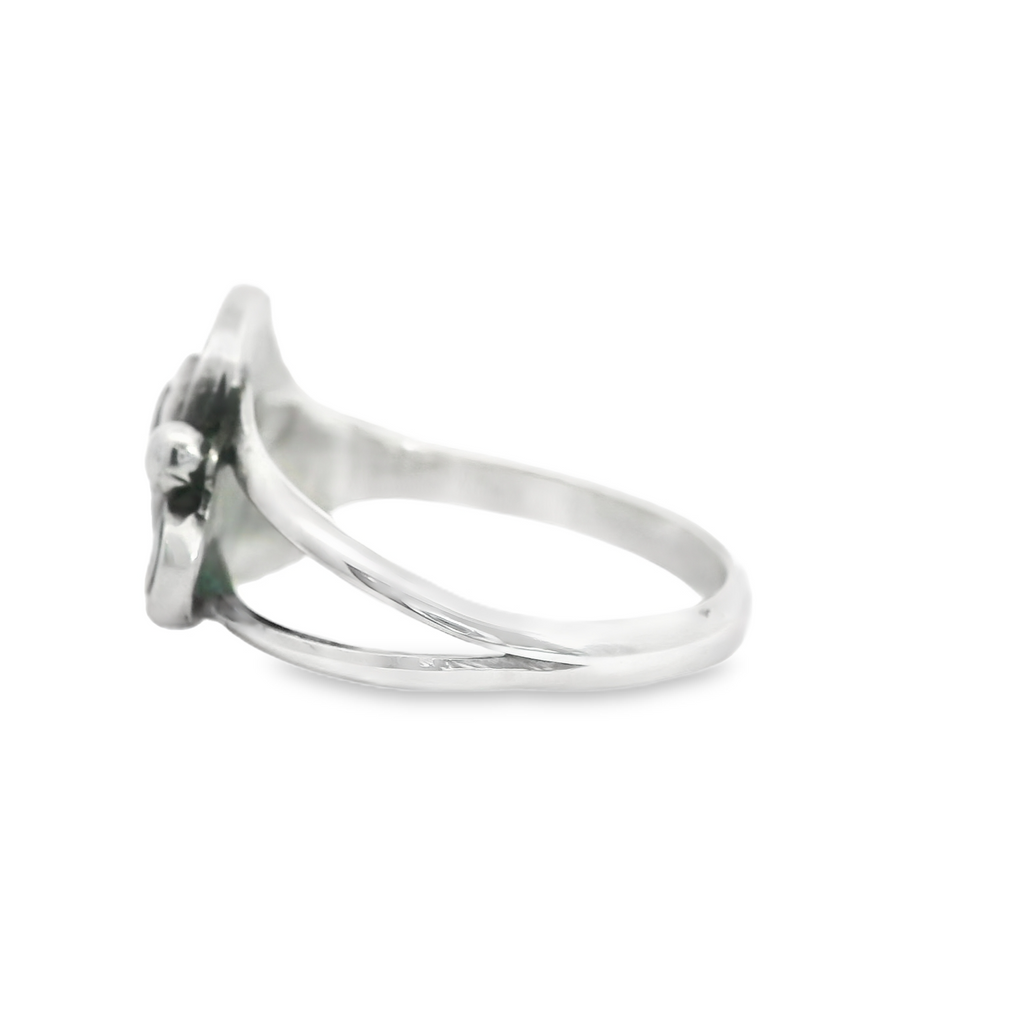 Sterling Silver Onyx Ring Size 9.25