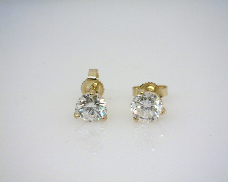 14K YG DIAMOND STUDS