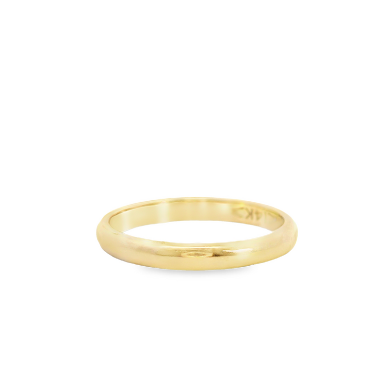 14K YG 2.mm Wedding Band Size 5.5
