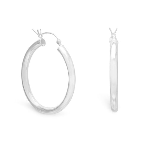 SS Hoop Earrings with Click