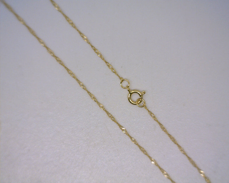 14K YELLOW GOLD DIAMOND NECKLACE