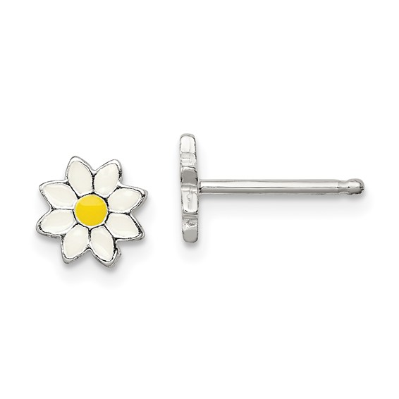 Sterling Silver Flower Earrings