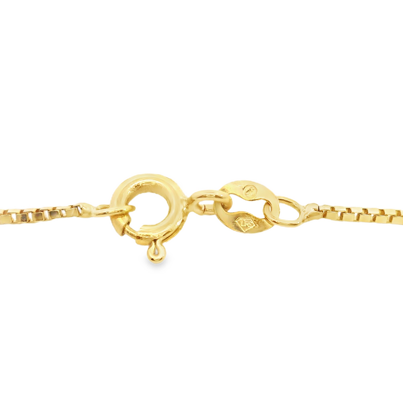 14K YG Box Chain 21"