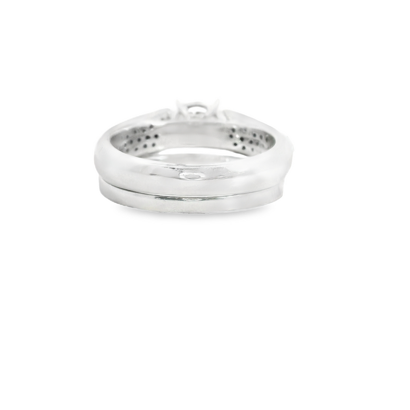 14K WG DIAMOND RING WEDDING SET