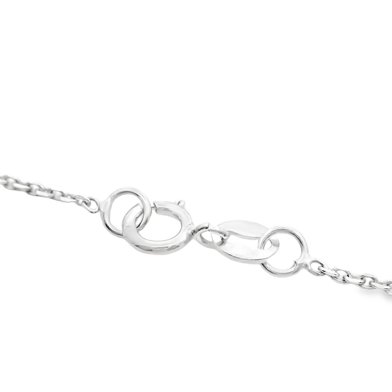 10K WG Diamond Cut Cable Chain 20"