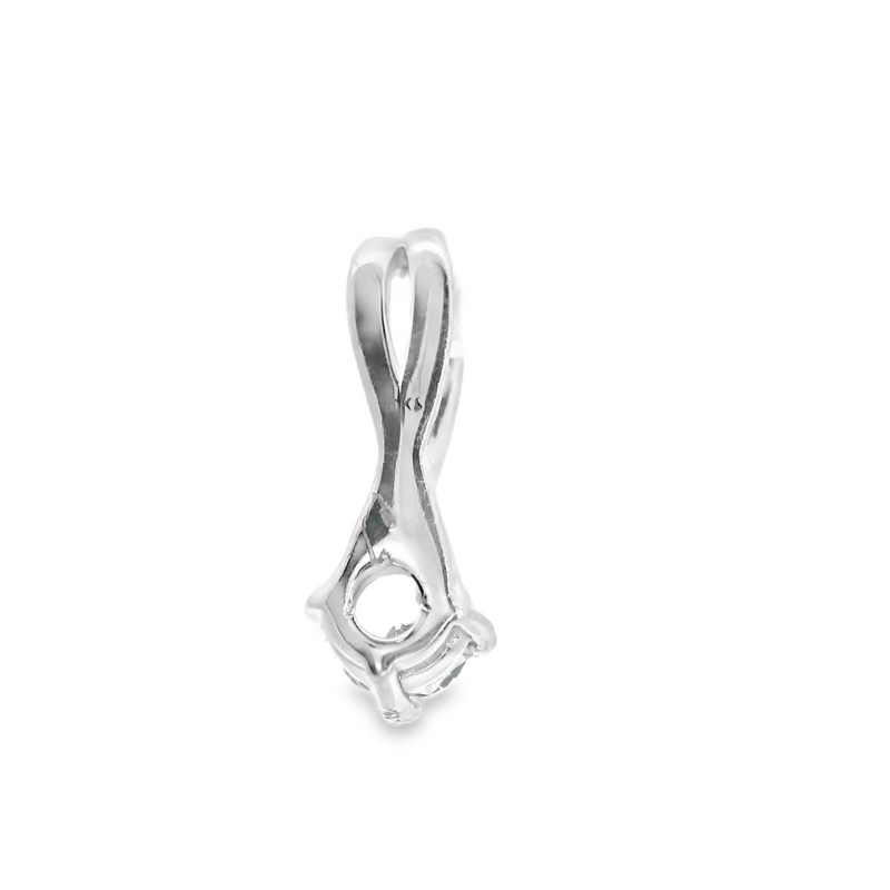 10K WG CZ Pendant