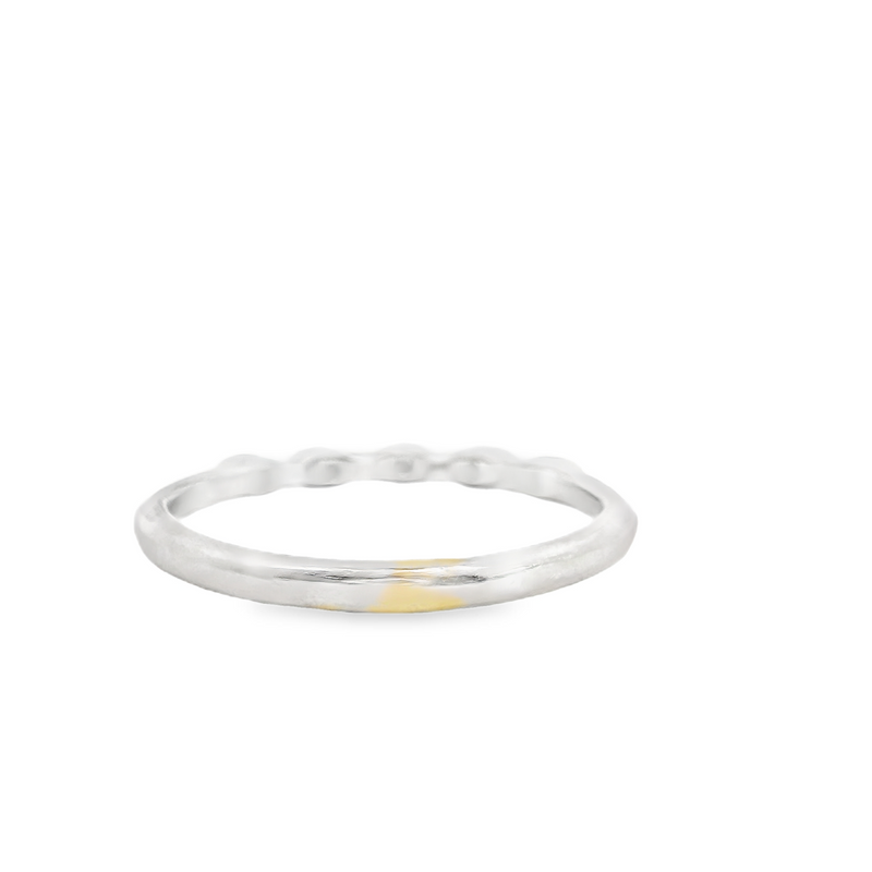 14K WG DIAMOND WEDDING BAND
