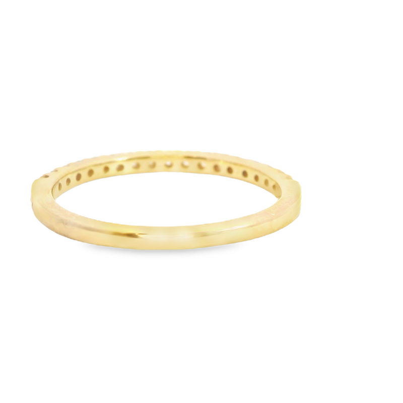 14K YG Diamond Band
