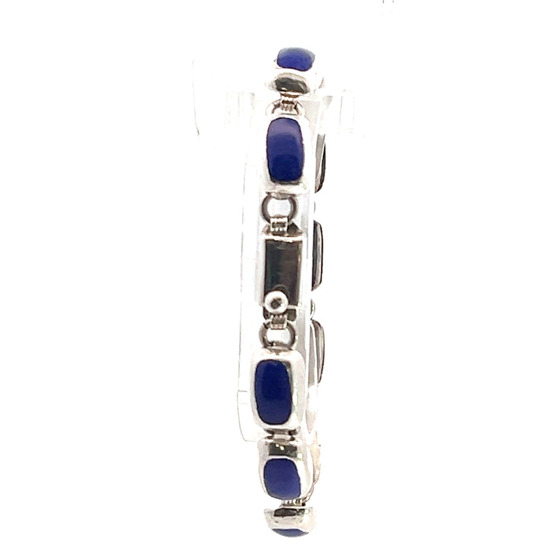 Sterling Silver Lapis Bracelet