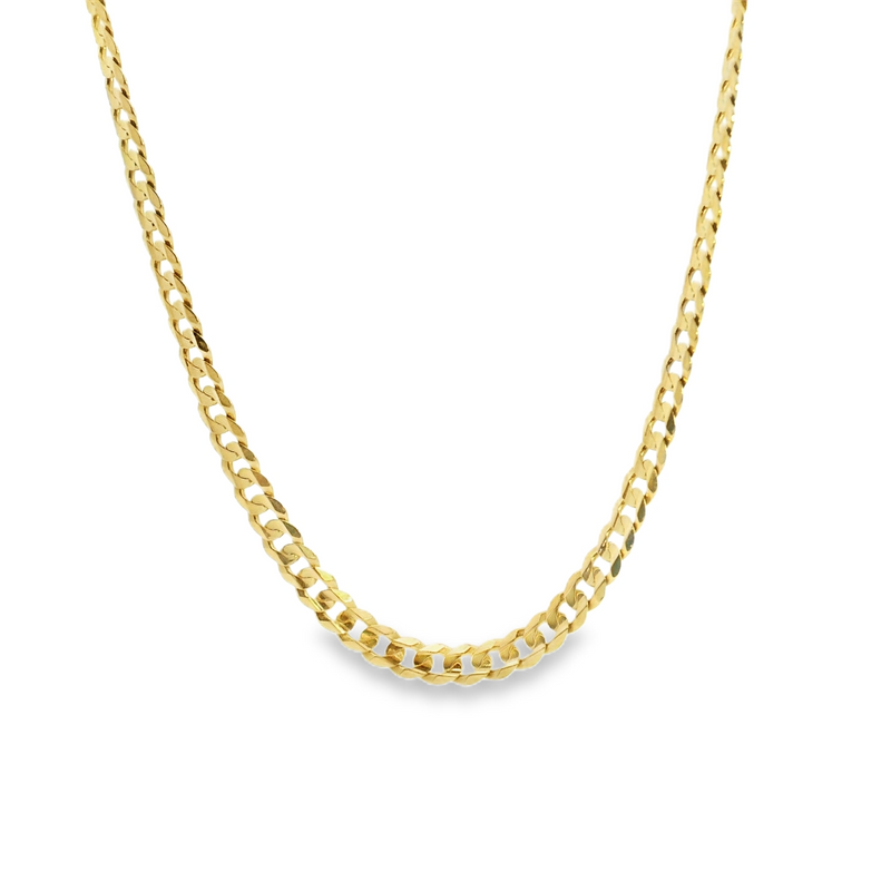 14K YG Curb Style Chain 20"