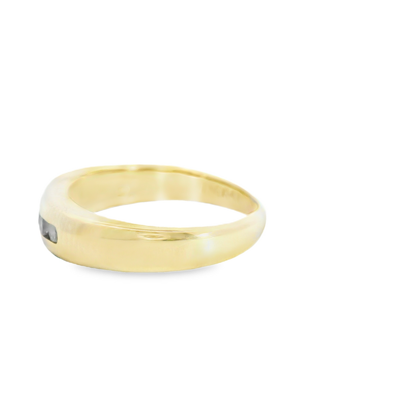 14K YG Channel Set Diamond Band