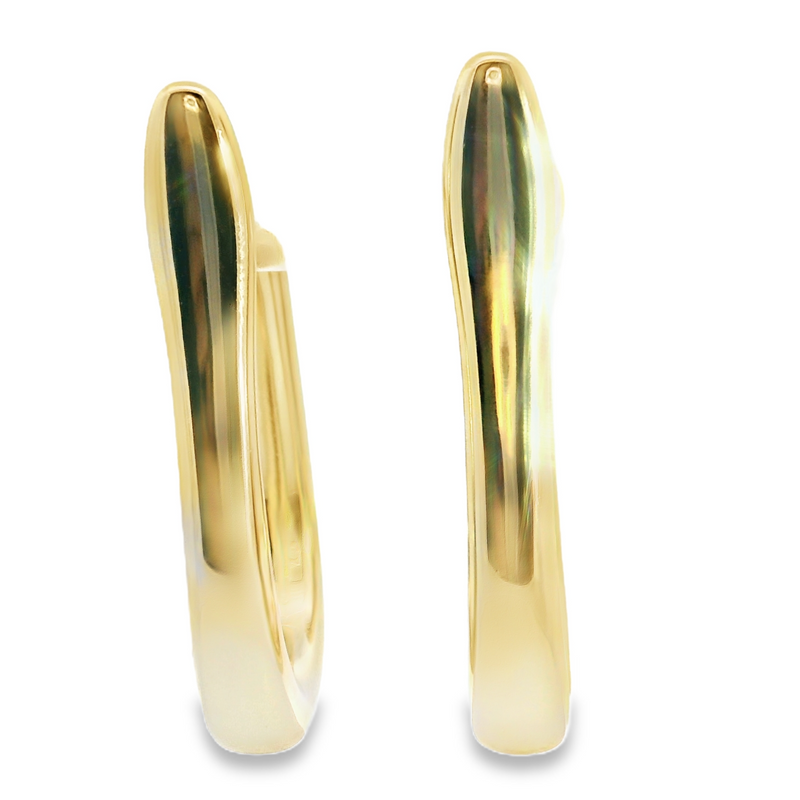 Gold Plated Oval Hoops