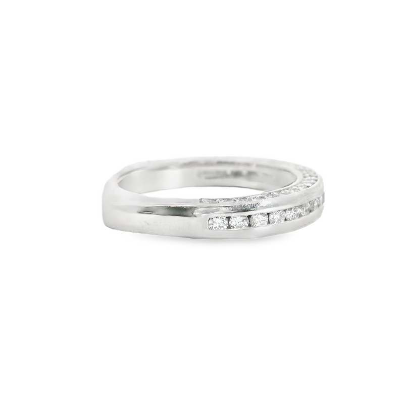 A. Jaffe Platinum Diamond Wedding Band