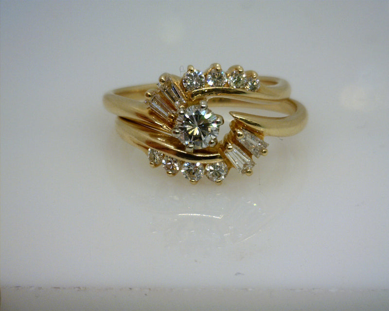 14K YG Diamond Ring