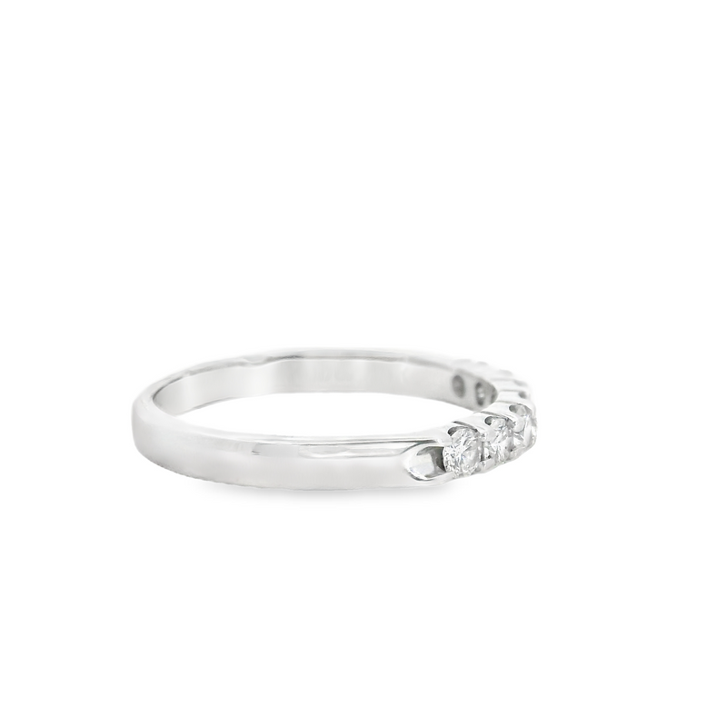 14K WG Diamond Wedding Band