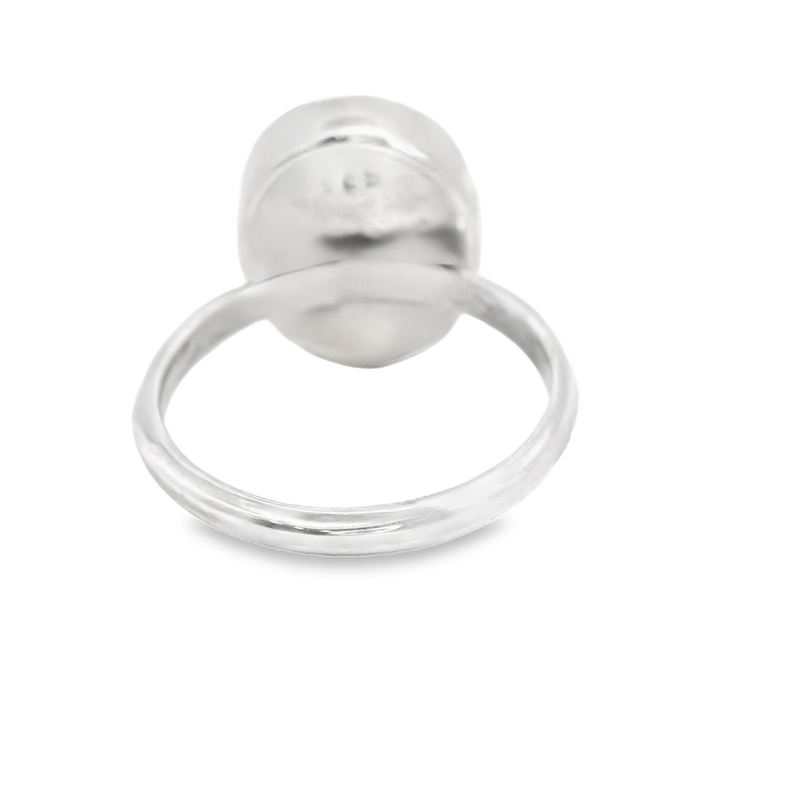 Sterling Silver Pressed Flower in Resin Ring
