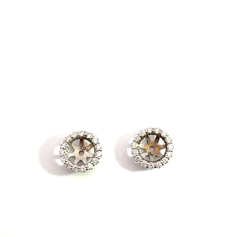 14K WG Diamond Earring Jackets