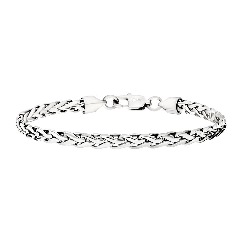 5mm Stainless Steel Spiga Chain Bracelet