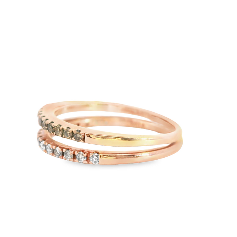 14K & 10K ROSE GOLD  DIAMOND RING