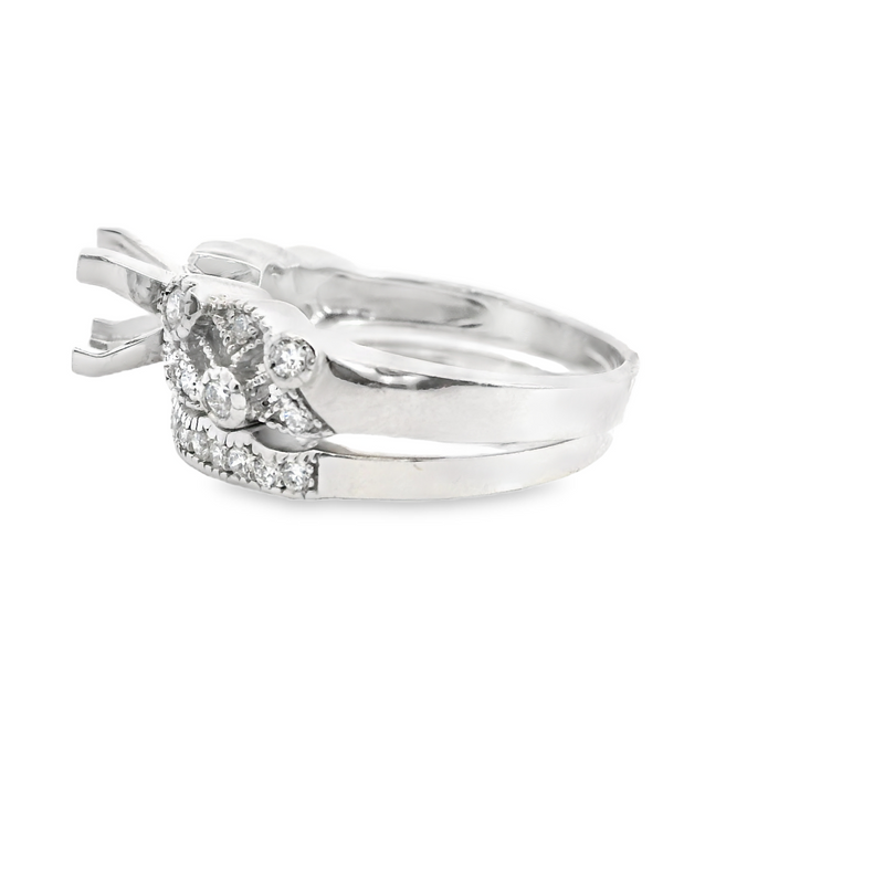 14K WG DIAMOND SET