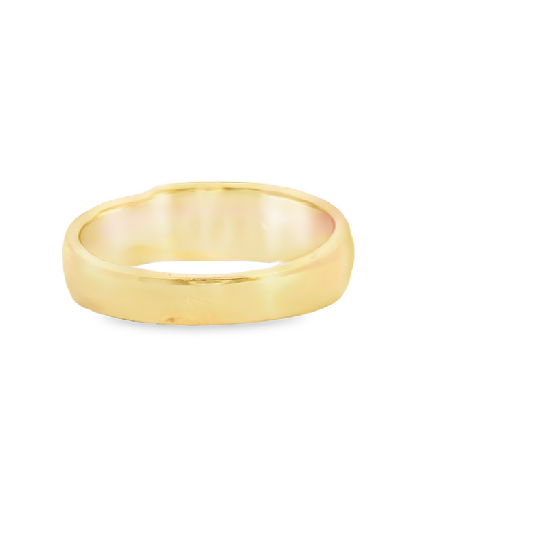 14K YG DIAMOND BAND