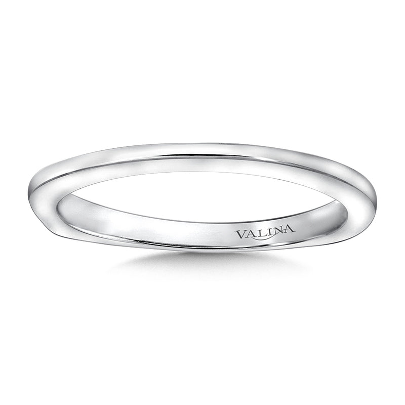 14K WG WEDDING BAND 0.01 CT TW