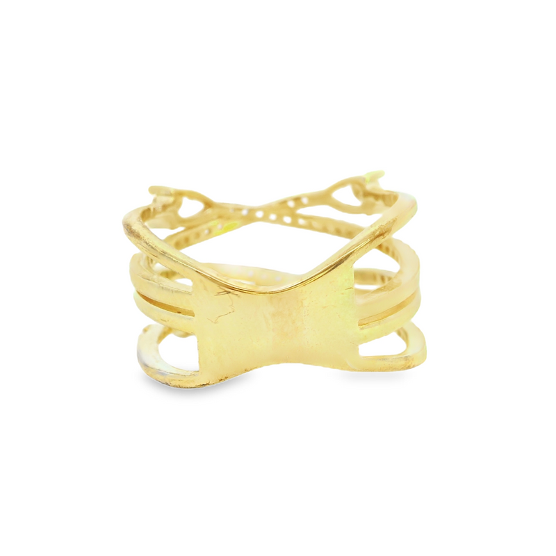 Gold Plated CZ Ring