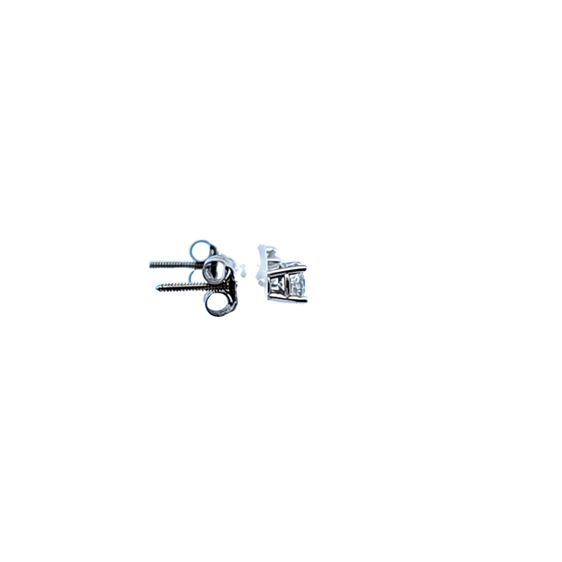 14K WG Diamond Stud Earrings 0.38 CT TW