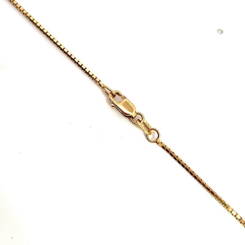 14K YG Box Chain